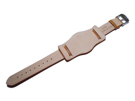 Correa reloj - Piel de ternera - FEDERACIN - marrn 20mm Acero