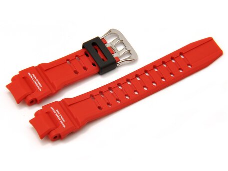Casio Correa para reloj para GA-1000, GA-1000-4BER, resina roja