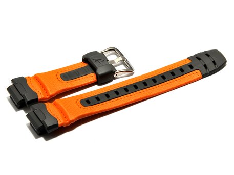 Correa para reloj Casio para G-315RL-4AV,Plstico gris / Cuero naranjado