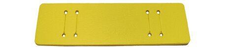 Base para correas de reloj - cuero genuino - amarillo - (mx. 14mm)